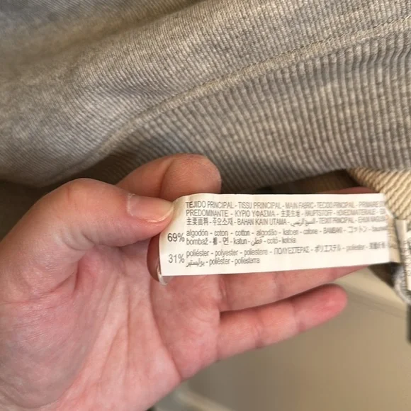 Zara into the classics size medium in GRAY MARL RIB SWEATSHIRT LIMITED EDITION - Picture 4 of 8